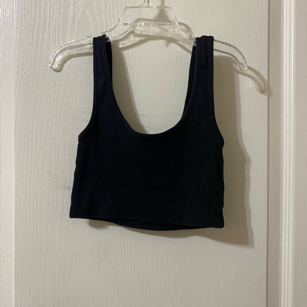 black tank top